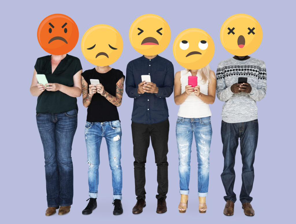 emoji faces on social media